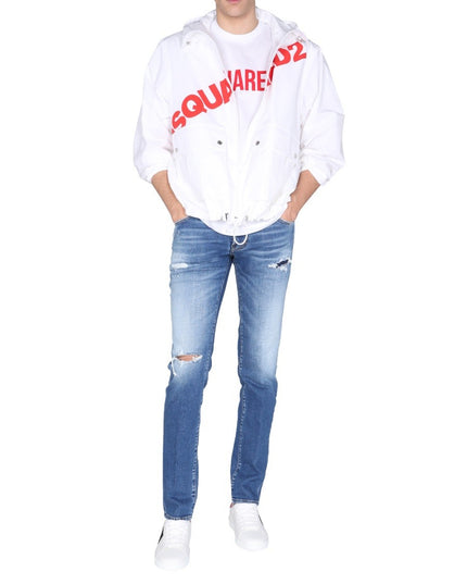 JACKET WITH LOGO PRINT