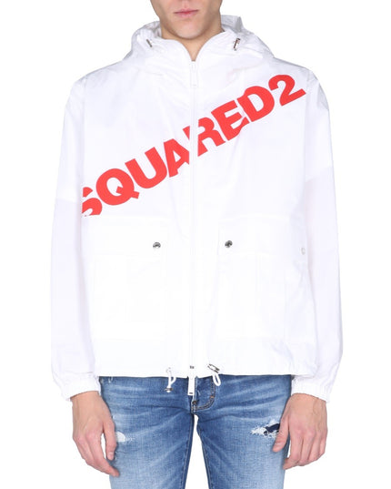 JACKET WITH LOGO PRINT