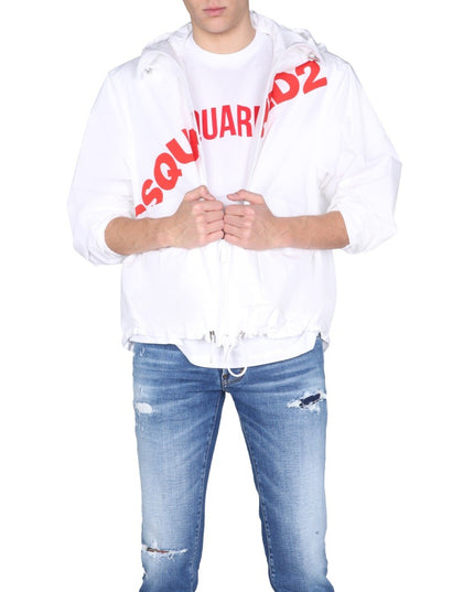 JACKET WITH LOGO PRINT