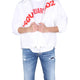 JACKET WITH LOGO PRINT