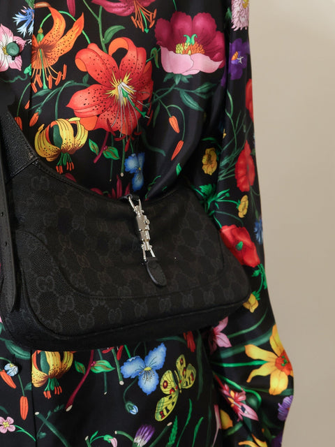 Jackie Slim GG canvas shoulder bag