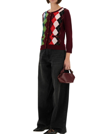 JACQUARD CASHMERE CARDIGAN