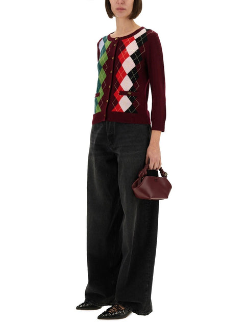 JACQUARD CASHMERE CARDIGAN