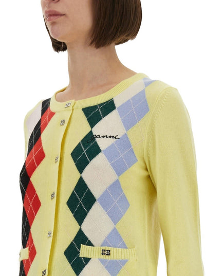 JACQUARD CASHMERE CARDIGAN