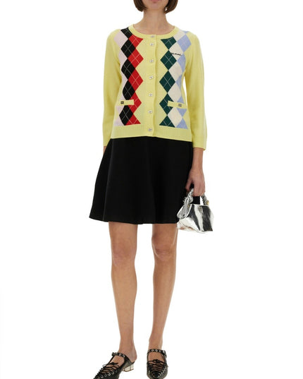JACQUARD CASHMERE CARDIGAN