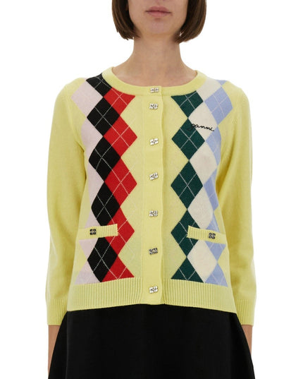 JACQUARD CASHMERE CARDIGAN