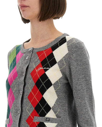 JACQUARD CASHMERE CARDIGAN