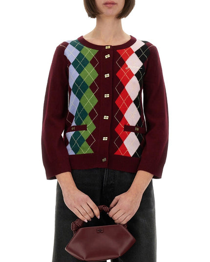 JACQUARD CASHMERE CARDIGAN