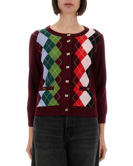 JACQUARD CASHMERE CARDIGAN