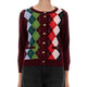 JACQUARD CASHMERE CARDIGAN