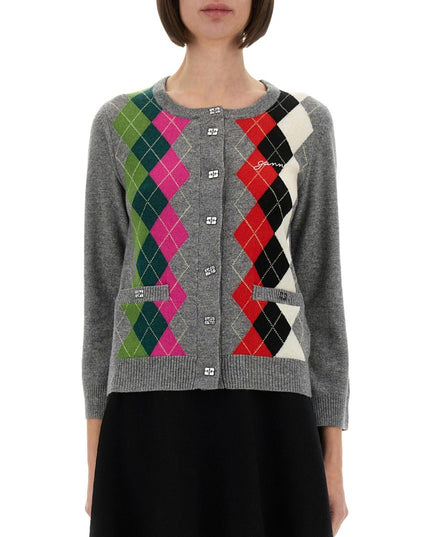 JACQUARD CASHMERE CARDIGAN