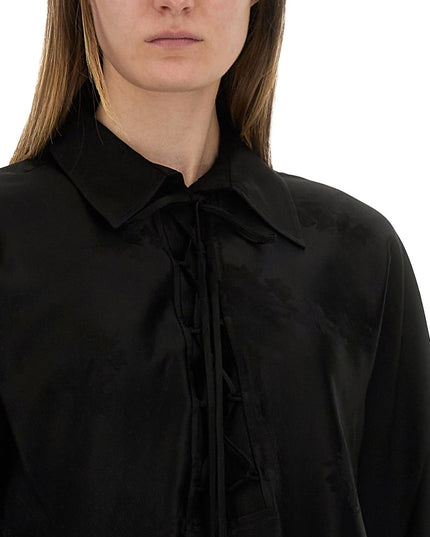 JACQUARD SATIN SHIRT