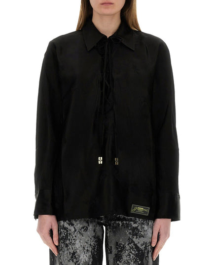 JACQUARD SATIN SHIRT