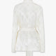 Jacquard silk blazer with floral motif