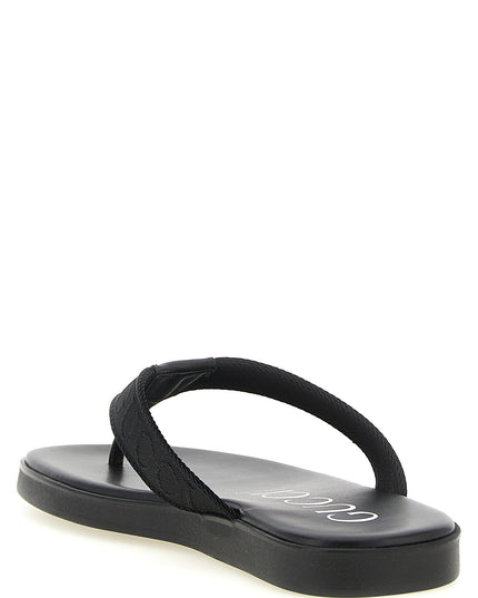 Jacquard thong sandals