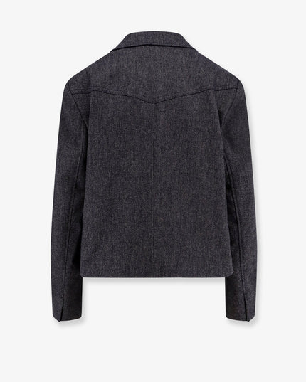 Jafleni double-breasted wool blend blazer