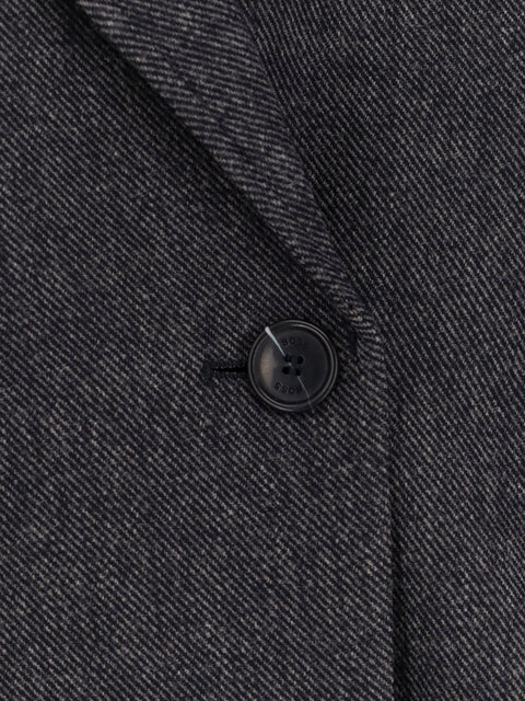 Jafleni double-breasted wool blend blazer