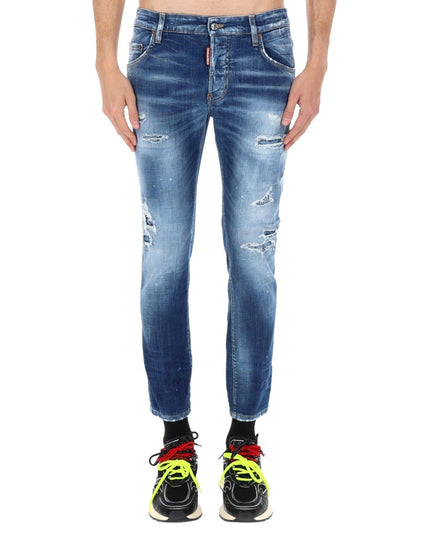 JEANS "SKATER" EFFETTO "DESTROY"