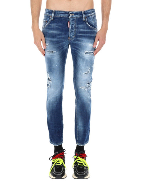 JEANS "SKATER" EFFETTO "DESTROY"