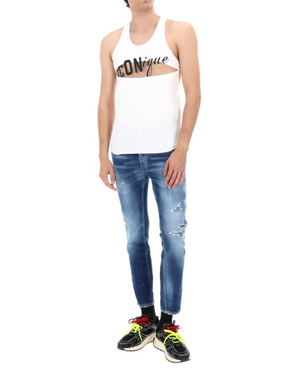 JEANS "SKATER" EFFETTO "DESTROY"