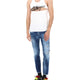 JEANS "SKATER" EFFETTO "DESTROY"