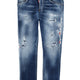 JEANS "SKATER" EFFETTO "DESTROY"