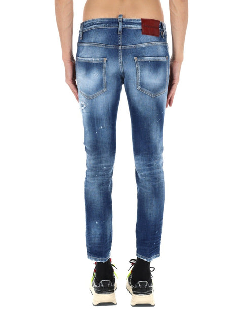 JEANS "SKATER" EFFETTO "DESTROY"