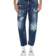 JEANS WITH "DESTROYED" DETAILS