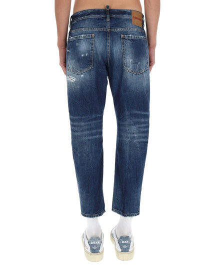 JEANS WITH "DESTROYED" DETAILS