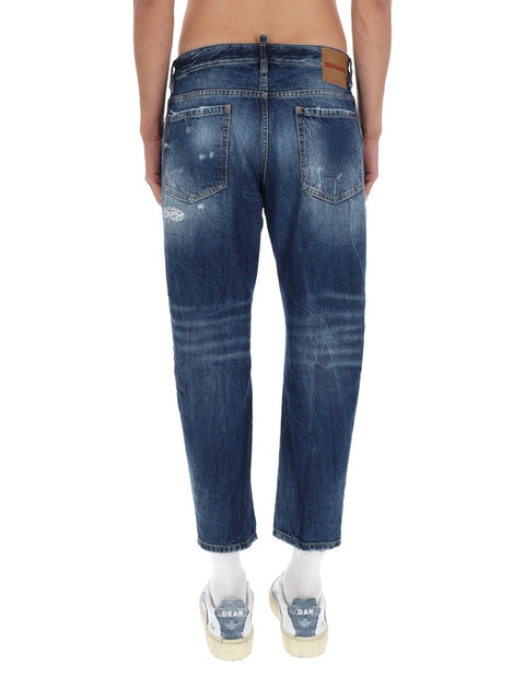 JEANS WITH "DESTROYED" DETAILS