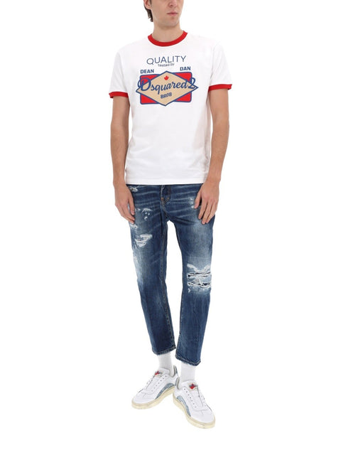 JEANS WITH "DESTROYED" DETAILS