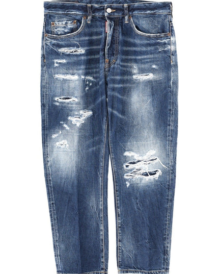 JEANS WITH "DESTROYED" DETAILS