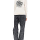 JEANS WITH FLORAL PATTERN