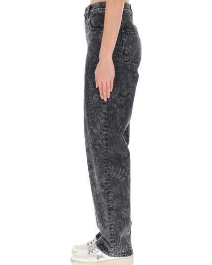 JEANS WITH FLORAL PATTERN