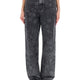JEANS WITH FLORAL PATTERN