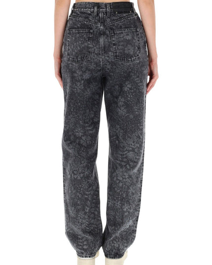 JEANS WITH FLORAL PATTERN