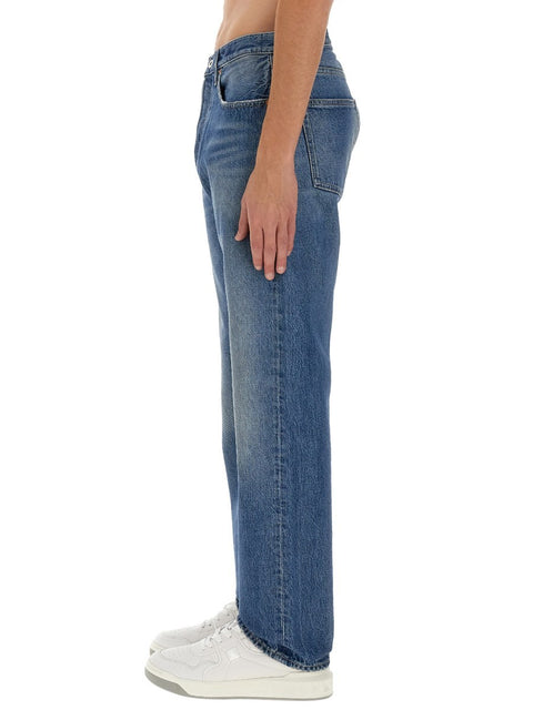 JEANS WITH LOGO DETAIL