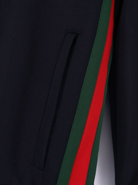 Jersey sweatshirt with lateral Web Band
