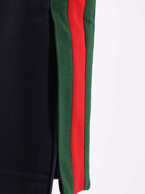 Jersey trouser with lateral Web detail
