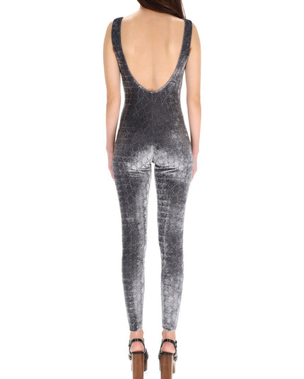 JUMPSUIT WITH "GG" EMBROIDERY
