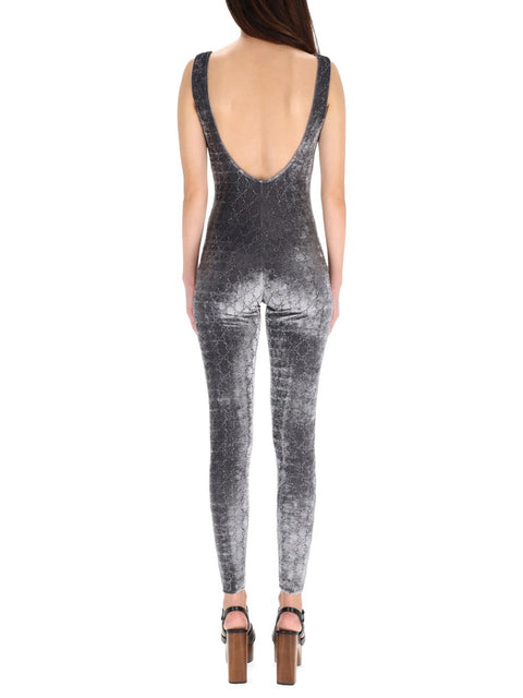 JUMPSUIT WITH "GG" EMBROIDERY