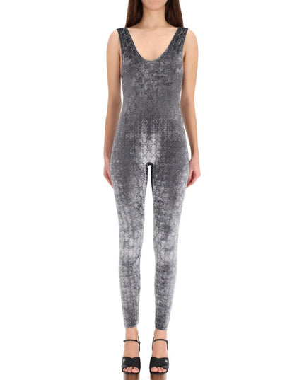 JUMPSUIT WITH "GG" EMBROIDERY