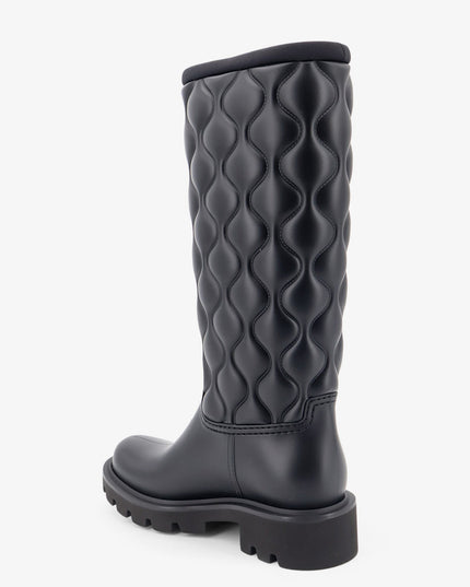 Kickstream Quilt PVC and neoprene rain boots