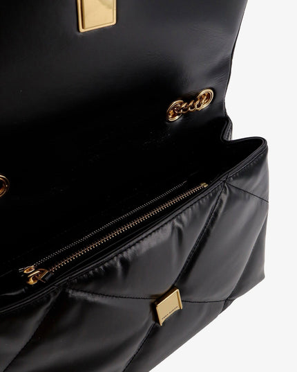 Kira Diamond Quilt Convertible leather crossbody bag