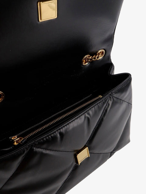 Kira Diamond Quilt Convertible leather crossbody bag