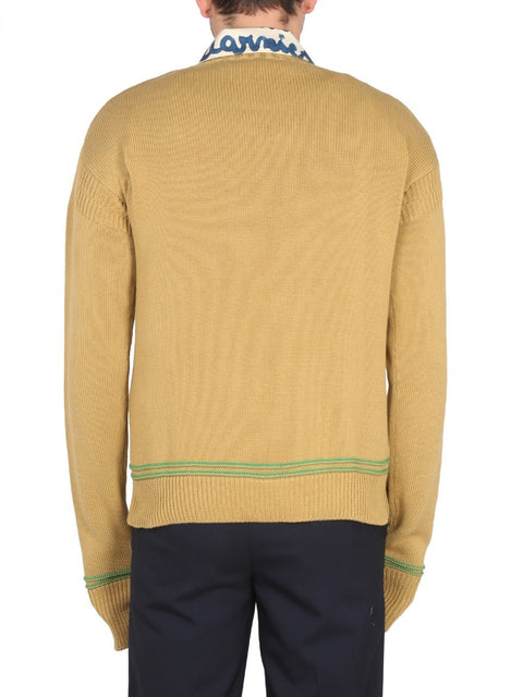 KNIT SWEATSHIRT WITH LOGO