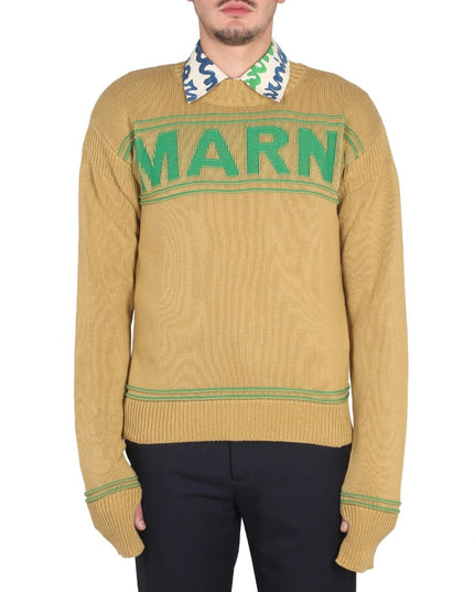 KNIT SWEATSHIRT WITH LOGO