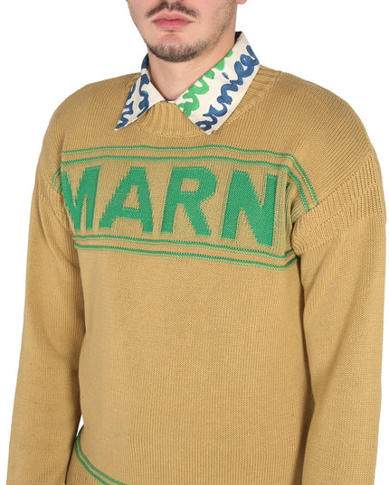 KNIT SWEATSHIRT WITH LOGO