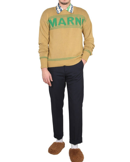 KNIT SWEATSHIRT WITH LOGO