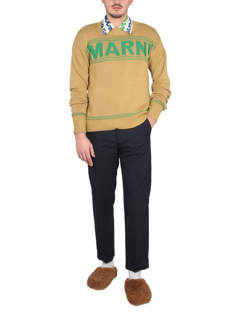 KNIT SWEATSHIRT WITH LOGO